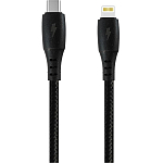 Кабель Lightning <--> Type-C  1.0м FAISON K-200 Current, черный, 18Вт