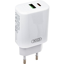Сетевое ЗУ 1USB/1Type-C 3A XO-L85A белое