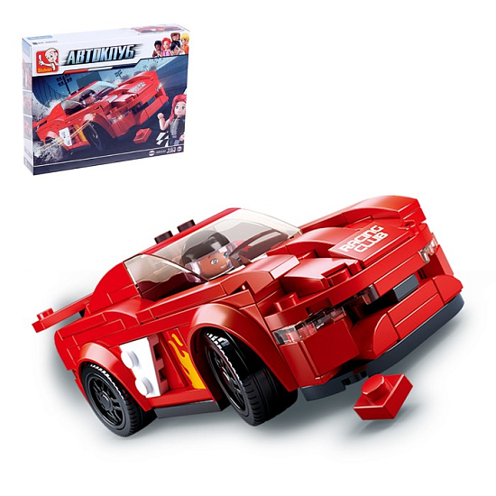 Конструктор SLUBAN «Спорткар», 163 детали