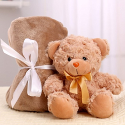 Мягкая игрушка с пледом «Мишутка»