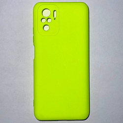 Силиконовый чехол NANO для Xiaomi Redmi NOTE 10 4G/NOTE 10S/POCO M5S салатовый