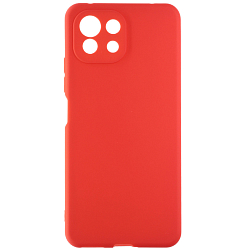 Задняя накладка ZIBELINO Soft Matte для Xiaomi Mi 11 Lite (красный) защита камеры