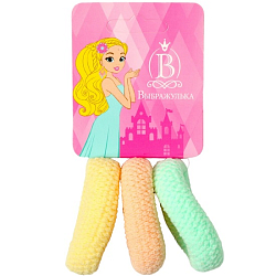 Резинка для волос "Махрушка спорт" (набор 3 шт) нежность вязка, 4 см 10679892