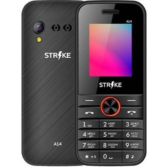 Телефон BQ Strike A14 Black+Orange