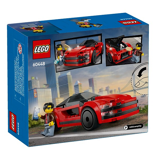 Конструктор LEGO CITY 60448 Красный спортивный автомобиль