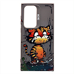 Задняя накладка SC335 для Samsung Galaxy S24 Ultra  (тигр) (gray) (232928)