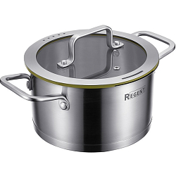 Кастрюля 1.8л REGENT Linea PALERMO 77-0216, со стек. кр. 16х9 см