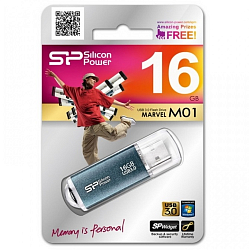 USB 64Gb Silicon Power Marvel M01 Blue USB 3.0