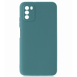 Задняя накладка Zibelino Soft Matte для Xiaomi Poco M3 лазурный, защита камеры
