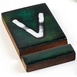Подставка для телефона "V", 13х8х1,5 см, дерево, эпоксидная смола, ручная работа 7841237
