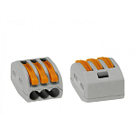 Клемма WAGO 222-413 (3 проводника до 4,0мм2 32А)