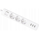 Сетевой удлинитель  2.0м XIAOMI Power Strip 20W 2A1C (XMCXB05QMN)