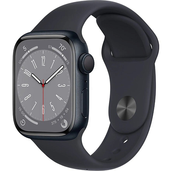 Часы Apple Watch Series 8 GPS, 41 мм, (MNP53) Midnight, Sport Band (LL)
