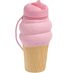 Бутылка для воды «Мороженое», 550 мл, складная, 7.5×17.7 см