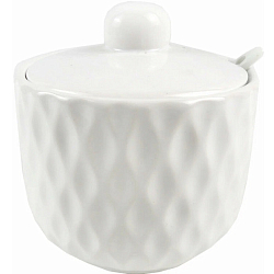 Сахарница "Жемчужная волна" 520 мл с ложкой в подарочной упаковке арт.MFK07949