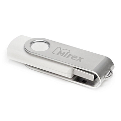 USB 16Gb Mirex SWIVEL белый  (ecopack)