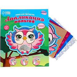 Аппликация фольгой «Сова»