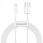 Кабель USB <--> Lightning  2.0м BASEUS белый (CALYS-C02)