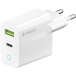 Сетевое ЗУ 1USB/1Type-C DEPPA белый, 33W, PD 3.0, QC 3.0 (11426)