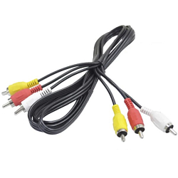 Кабель 3RCA <--> 3RCA  1.5м СИГНАЛ
