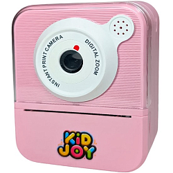 Детская камера c печатью фотографий Kid Joy Print Cam 2,4'' HD экран, (KDJ-P7) розовая