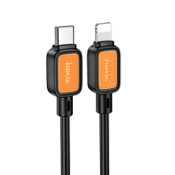Кабель Lightning <--> Type-C  1.0м HOCO X108 Benefit, черный, PD27Вт (6942007632171)