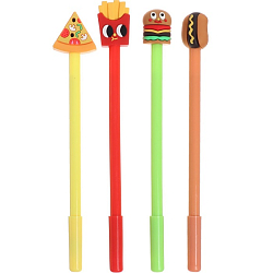 Ручка гелевая-прикол "Фастфуд", МИКС