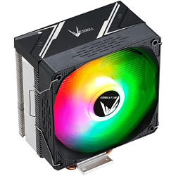 Кулер для процессора Formula Ice Burg Plus ARPW 4P ARGB Soc-AM5/AM4/1151/1200/1700 черный 4-pin 17-34dB Al+Cu 200W Ret