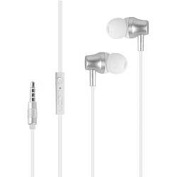 Наушники LENOVO QF320 с микрофоном белый