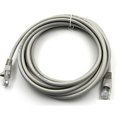 Патч-корд  5.0м Buro 5e RJ-45 серый