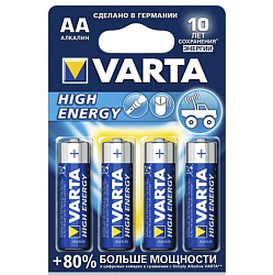 Элемент питания VARTA LR06 BL-4 High Energy (LONGLIFE POWER)