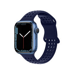 Силиконовый ремешок HOCO WA08 Flexible для APPLE Watch 42/44/45/49mm, синий