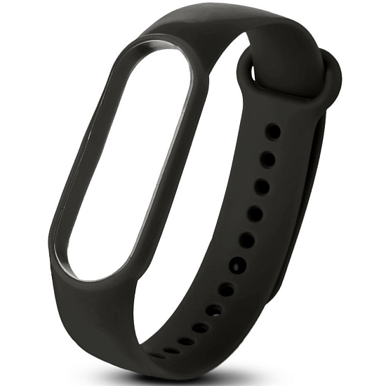 Силиконовый ремешок NONAME для Xiaomi Mi Band 5 Black