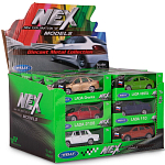 Машинка WELLY 1:60, в асс., набор 23RUS, дисплей-бокс 24 шт.