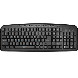 Клавиатура CBR KB 301M Black USB, Клавиатура 107+9 доп. кл.