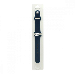 Силиконовый ремешoк NONAME для Apple Watch 42/44mm синий (038) (S)