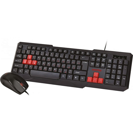 Клавиатура+мышь SMARTBUY ONE 230346-KR черно-красный