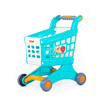 Тележка ПОЛЕСЬЕ для маркета "Натали" бирюзовая 91529