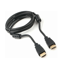 Кабель HDMI <--> HDMI  1.8м CABLEXPERT CCF2-HDMI4-6, черный, v2.0, медь, позол.разъемы, экран, 2 фер.кольца
