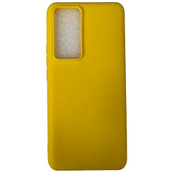 Силиконовый чехол DF для Xiaomi 12T/12T Pro DF xiCase-71 (yellow)
