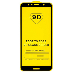 Противоударное стекло 9D NONAME для SAMSUNG Galaxy A5 (2017) черное, полный клей, в техпаке