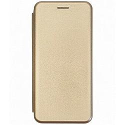 Чехол футляр-книга XIVI для Xiaomi Redmi Note 10, Fashion Case, экокожа, золотой