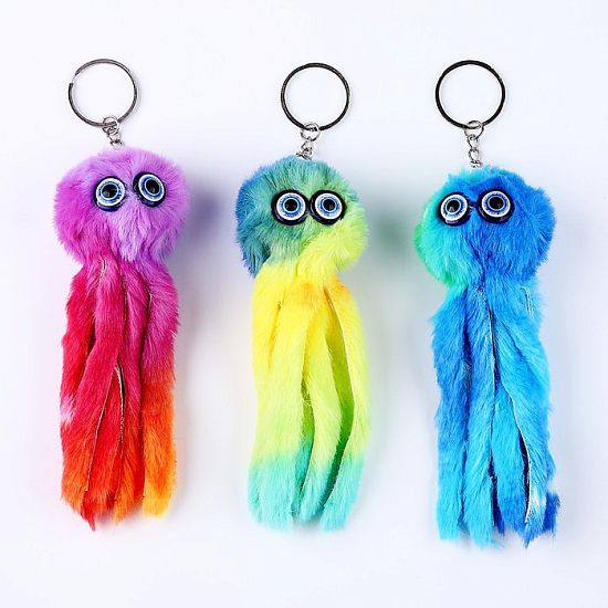 Мягкая игрушка «Осьминог», на брелоке, 11 см, цвета МИКС 9672554