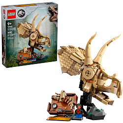 Конструктор LEGO JURASSIC WORLD 76969 Окаменелости динозавра: Череп трицератопса