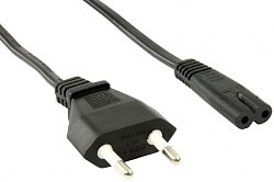 Кабель питания  1.8м POWER CUBE (RPC-184/2-1.8М) черный, пакет