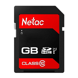 Карта памяти SD 128Gb NETAC P600 Class10 U1 (80 Mb/s)