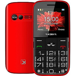Телефон TEXET TM-B227 красный (Уценка)