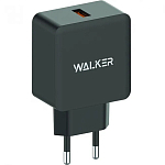 Сетевое ЗУ 1USB 2.4A WALKER WH-25 черное, Type-C
