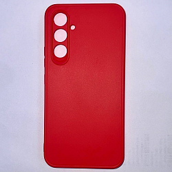 Задняя накладка Мобилис для Samsung Galaxy A54 5G, красный , матовая с защитой камеры