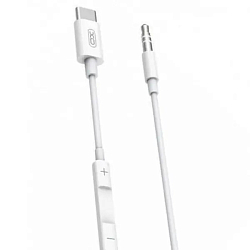 Кабель jack 3.5 <--> Type-C  1.0м XO-NB-R192B, белый